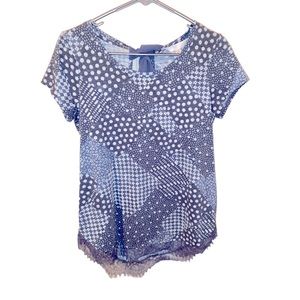 Lauren Conrad tunic top with tie back. Size x-small. Worn once.